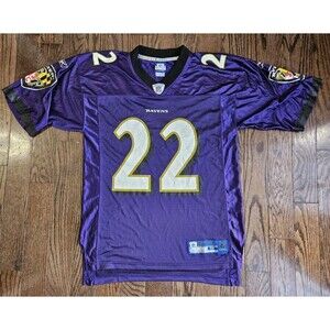 Samari Rolle #22 Baltimore Ravens Reebok NFL Equipment Purple Jersey SZ M